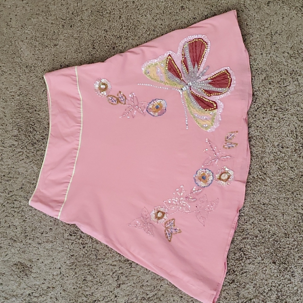 Embroidered casual a-line skirt by Persaman